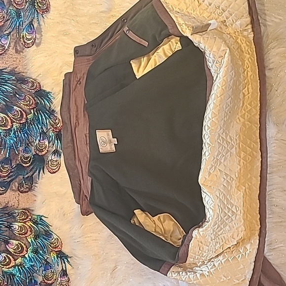 Georgetown Men's Brown Leather/Suede BomberJacket Size: Med - Picture 8 of 16